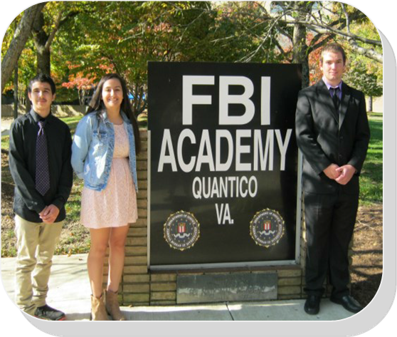Students in the Level 3 Criminal Justice Program visited the FBI National Training Academy in Quantico, VA.